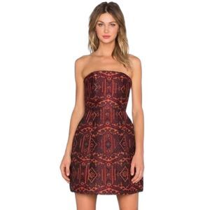 Alice + Olivia Nikki Structured Strapless Dress Women's Size 0